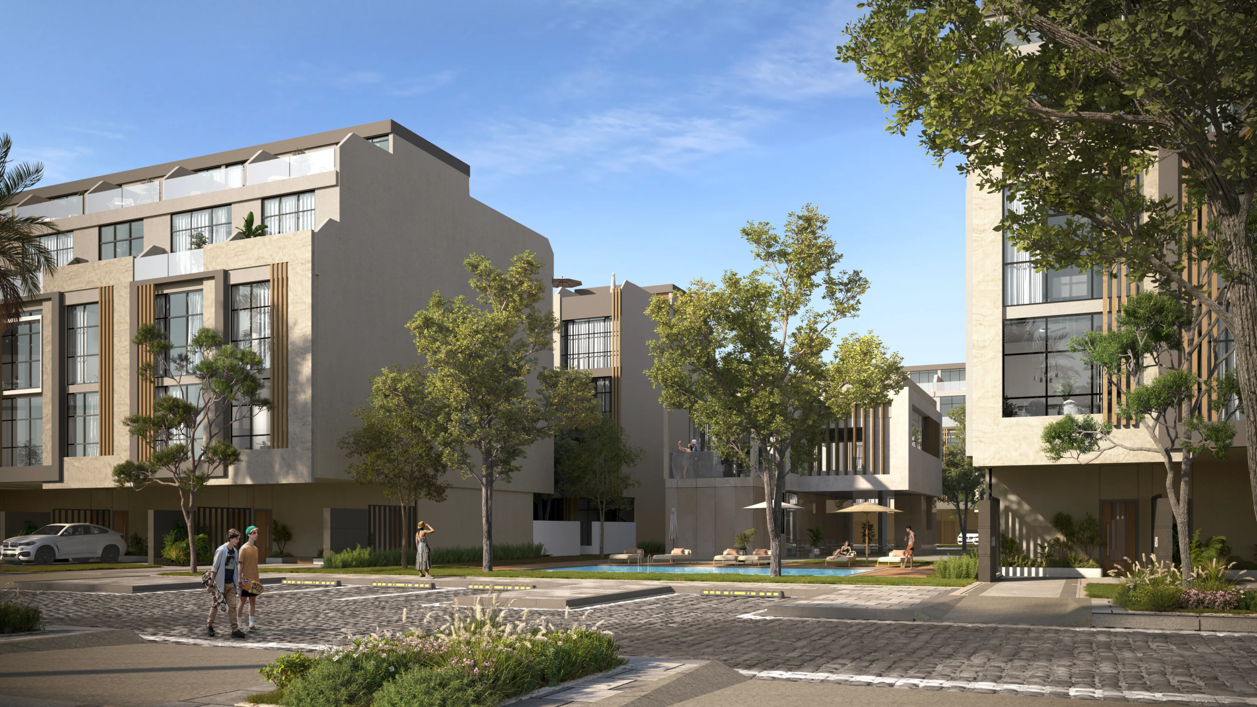 مشروع ريبورتاج فيليج في مدينة خليفة أبوظبي