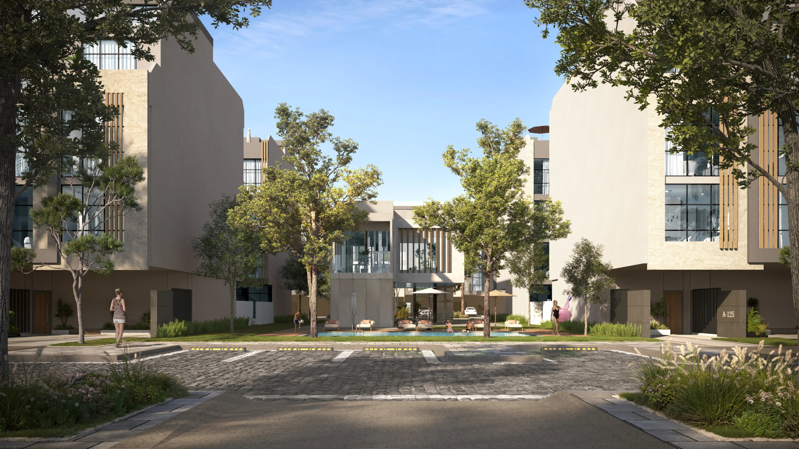 مشروع ريبورتاج فيليج في مدينة خليفة أبوظبي