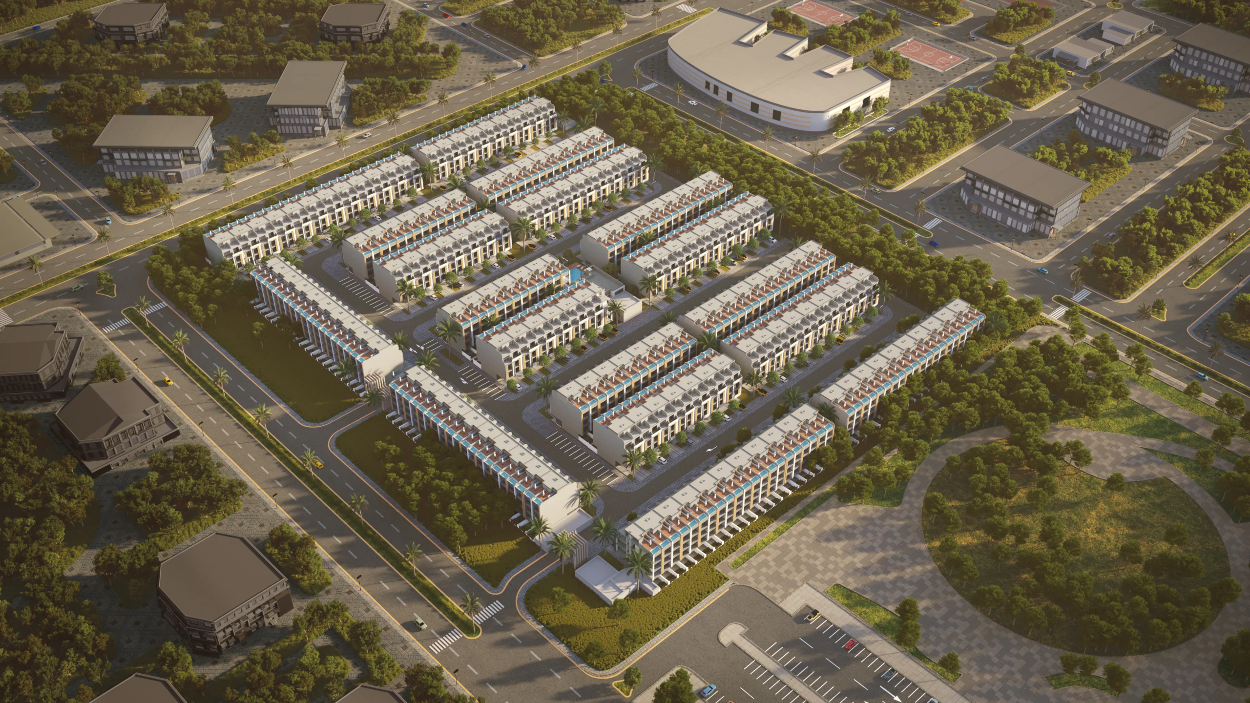 مشروع ريبورتاج فيليج في مدينة خليفة أبوظبي