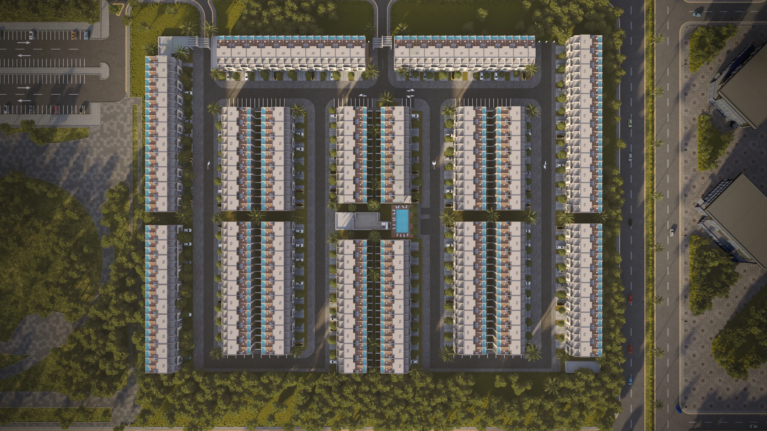 مشروع ريبورتاج فيليج في مدينة خليفة أبوظبي