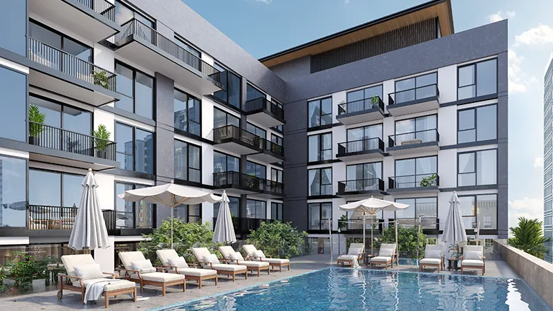 ريفييرا شاليه في قرية جميرا الدائرية، دبي