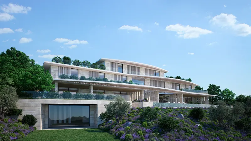 قصور نوايف ويست في قلب جزيرة الحديريات