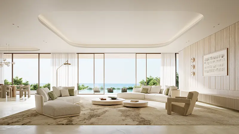 قصور نوايف ويست في قلب جزيرة الحديريات