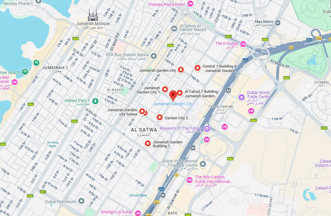 حدائق ربدان في قلب مدينة جميرا جاردن سيتي بدبي