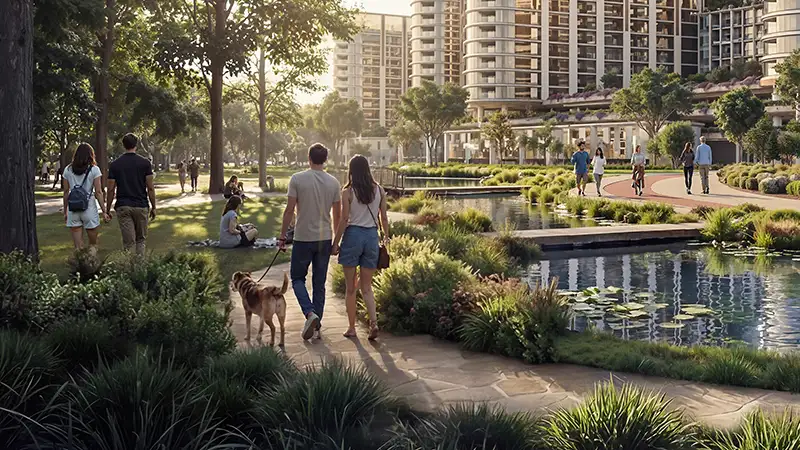 فلل ذا جرينز في محمية شوبا دبي