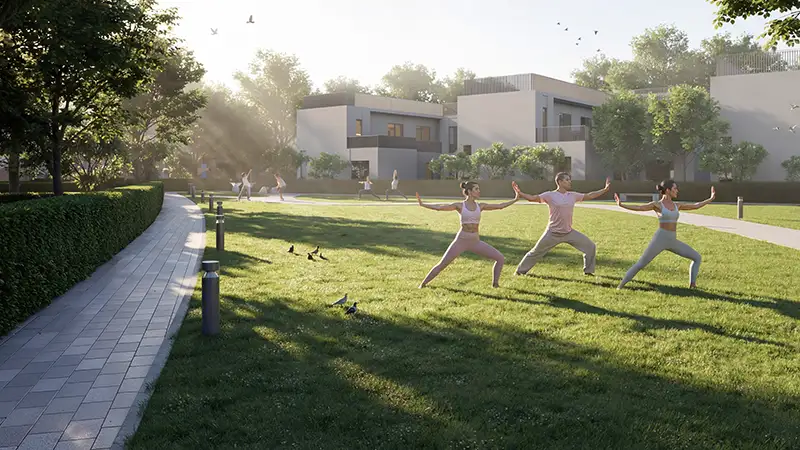 فلل ذا جرينز في محمية شوبا دبي