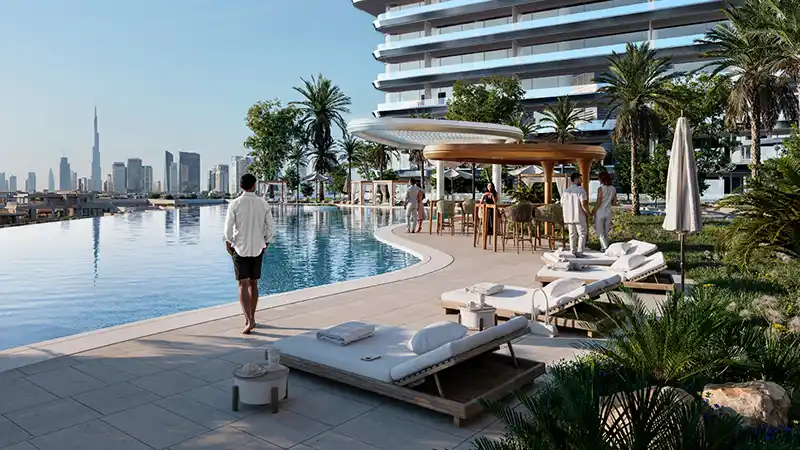 بن غاطي سكاي تيراسز في موتور سيتي دبي