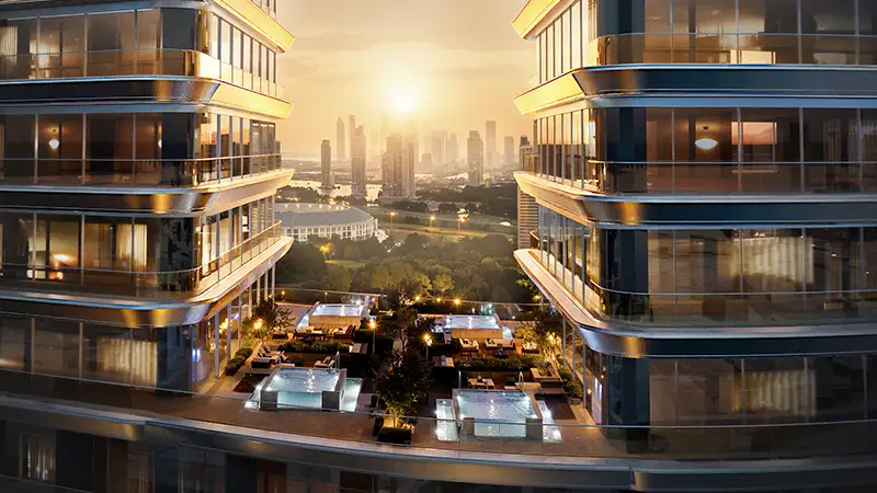 بن غاطي سكاي تيراسز في موتور سيتي دبي