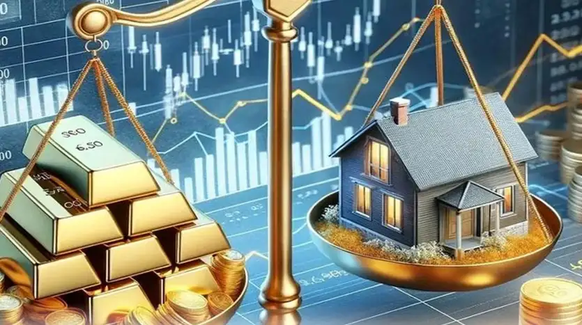 الاستثمار في العقار مقابل الذهب